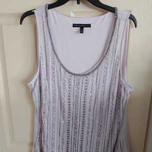 WHBM purple glitz/sparkle dressy tank top XL